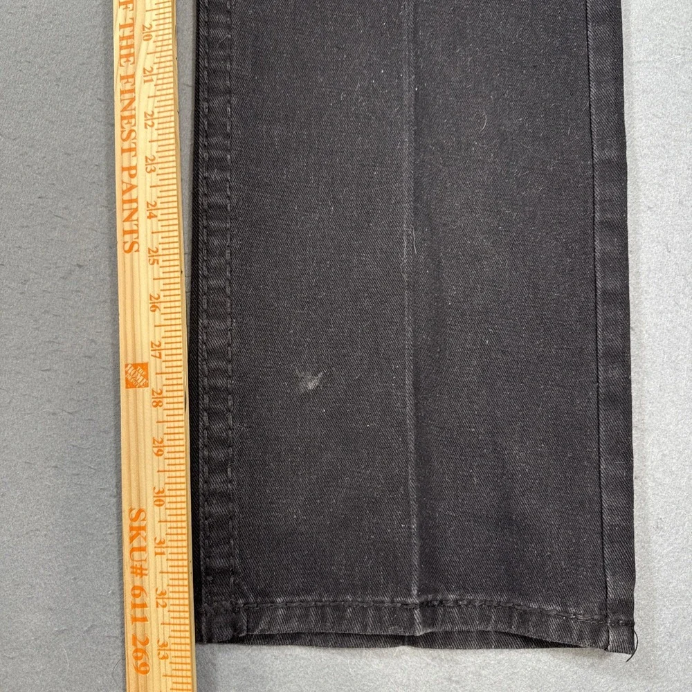 JEANS STRAIGHT True Religion Ricky  Mens 40x30 Relaxed  Black Flap Pockets Denim